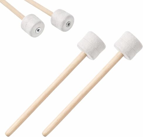 Timpani Mallets, 2 PCS Drum Mallets 13.22 Inches Soft Felt Drum Mallet Anti-Slip Bass Percussion Sticks Felt Mallet Percussion Instrument Accessories for Marimba Xylophone Glockenspiel Tongue Drums in Saudi Arabia