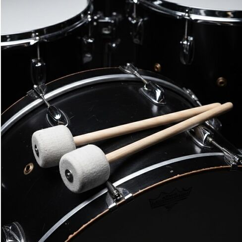 Timpani Mallets, 2 PCS Drum Mallets 13.22 Inches Soft Felt Drum Mallet Anti-Slip Bass Percussion Sticks Felt Mallet Percussion Instrument Accessories for Marimba Xylophone Glockenspiel Tongue Drums in Saudi Arabia