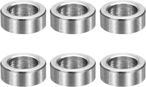 MECCANIXITY 6pcs M16 Metal Spacers, 5/8" IDx11/16" ODx3/8" Length Stainless Steel Spacer Round Unthreaded Standoff Bushing Plain Finish for Screw Bolts, Silver 16x18x10mm in Saudi Arabia