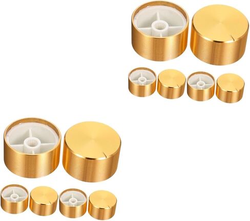 Toddmomy 12pcs Aluminum Volume Control Knobs for Electric Guitar Easy Install Potentiometer Caps Compatible Models Replacement Guitar Accessories in Saudi Arabia