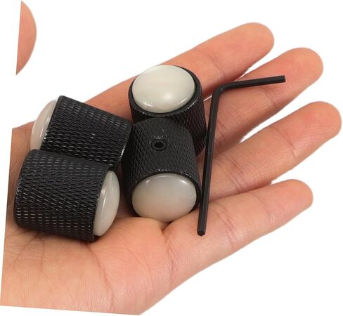 Totority 4pcs Metal Dome Volume Control Knobs for Electric Guitar Bass Chic Finish Easy Volume for Recordings Practice in Saudi Arabia