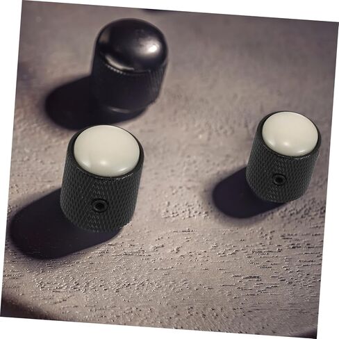 Totority 4pcs Metal Dome Volume Control Knobs for Electric Guitar Bass Chic Finish Easy Volume for Recordings Practice in Saudi Arabia