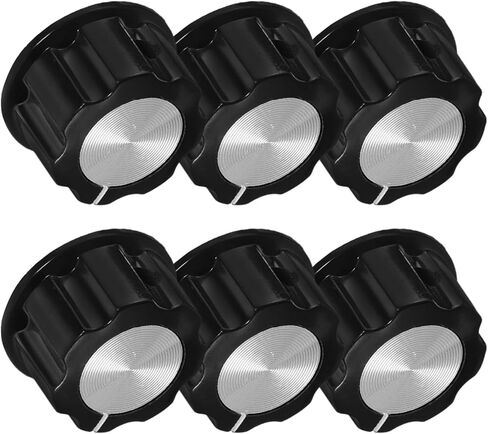 ARTIBETTER 6pcs Volume Potentiometer Knobs for Amplifiers Shaft Control Knobs for Audio Mixer and Guitar Replacement in Saudi Arabia