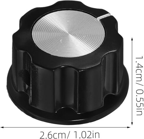 ARTIBETTER 6pcs Volume Potentiometer Knobs for Amplifiers Shaft Control Knobs for Audio Mixer and Guitar Replacement in Saudi Arabia