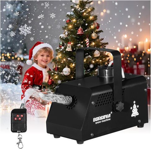 ماكينة ثلج احترافية مع جهاز تحكم عن بعد لاسلكي، معدن أسود، مخرج قابل للتعديل لعيد الميلاد، العروض المسرحية، الحفلات، حفلات الزفاف in Kuwait