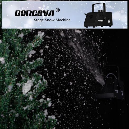 ماكينة ثلج احترافية مع جهاز تحكم عن بعد لاسلكي، معدن أسود، مخرج قابل للتعديل لعيد الميلاد، العروض المسرحية، الحفلات، حفلات الزفاف in Kuwait