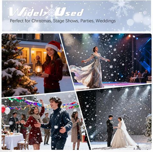 ماكينة ثلج احترافية مع جهاز تحكم عن بعد لاسلكي، معدن أسود، مخرج قابل للتعديل لعيد الميلاد، العروض المسرحية، الحفلات، حفلات الزفاف in Kuwait