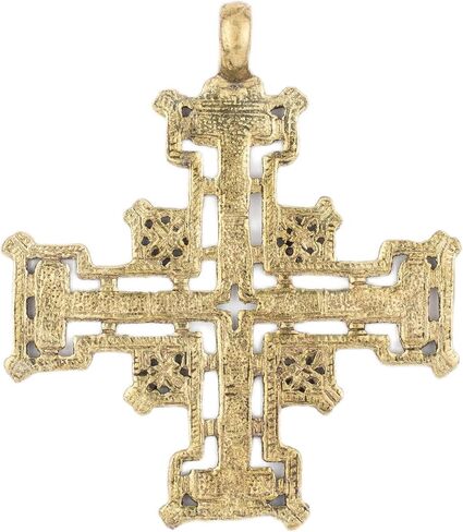 قلادة الصليب القبطية الإثيوبي ، القبعات الإثيوبية ، التصميم الحبيبي الأفريقي ، قلادة مسيحية أرثوذكسية للمجوهرات in Kuwait