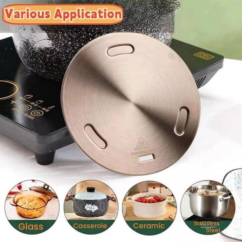 Portable Induction Heat Diffuser Plate Induction Plate Kitchen Accessories Suitable For Camping And Outdoor Cooking Efficient Heat Distribution in Kuwait