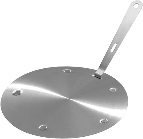 لوحة الحث الحراري مع مقبض قابل للإزالة لوازم المنزل المحمولة المصنوعة من الفولاذ المقاوم للصدأ للطهي لوحة توصيل متساوية، قطر 24 سم in Kuwait