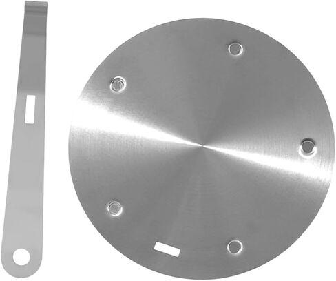 لوحة الحث الحراري مع مقبض قابل للإزالة لوازم المنزل المحمولة المصنوعة من الفولاذ المقاوم للصدأ للطهي لوحة توصيل متساوية، قطر 24 سم in Kuwait