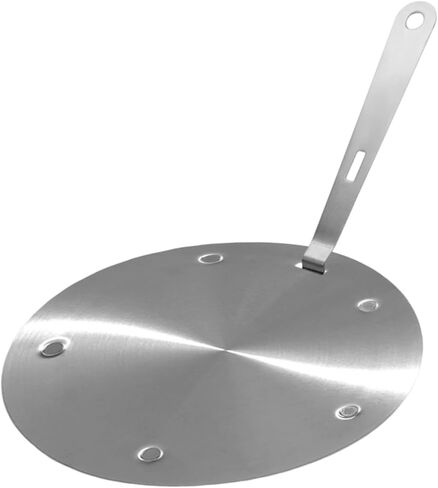 لوحة الحث الحراري مع مقبض قابل للإزالة لوازم المنزل المحمولة المصنوعة من الفولاذ المقاوم للصدأ للطهي لوحة توصيل متساوية، قطر 20 سم in Kuwait