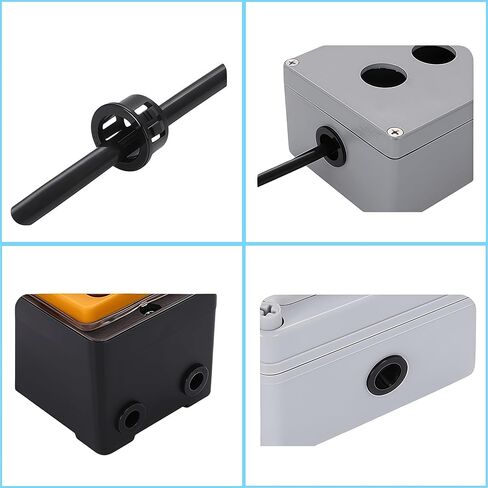 20 قطعة من البطانة العازلة للضربة القاضية، حلقات ثقب كابل نايلون 1 بوصة للأسلاك الكهربائية، واقي الأسلاك البلاستيكية السوداء والأنابيب (SB-30، 1-3/16 بوصة) in Kuwait