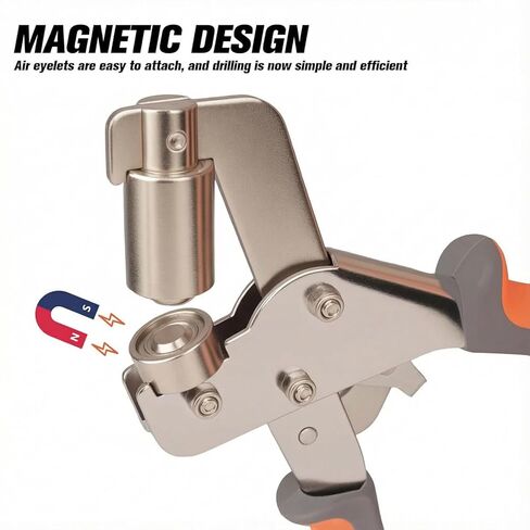 Grommet Tool Kit with 500 Pcs 3/8 Inch Eyelets, Manual Grommet Press Plier with Hole Punch, 250 Silver & 250 Gold Grommets for Tarp, Canvas, Banner, Fabric, Vinyl and Leather Craft in Saudi Arabia