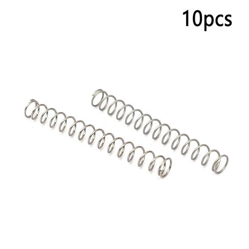 TOP-Vigor 10Pcs Compression Spring 3mm OD 0.3mm Wire Size, 25mm Free Length, Stainless Steel Extension Spring for Repairing Furniture, Toys, Cars, Mechanical and Electrical Devices in Saudi Arabia