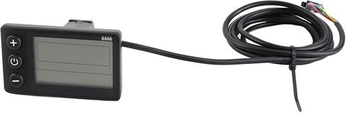 S866 دراجة كهربائية عرض LCD متر، عداد السرعة، عداد المسافات، 24 فولت 36 فولت 48 فولت لوحة تحكم سكوتر كهربائي مع قابس SM لمقود 0.9 بوصة أسود in Kuwait