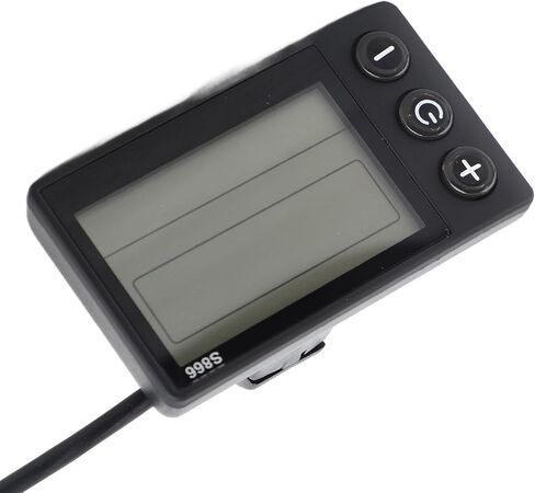 S866 دراجة كهربائية عرض LCD متر، عداد السرعة، عداد المسافات، 24 فولت 36 فولت 48 فولت لوحة تحكم سكوتر كهربائي مع قابس SM لمقود 0.9 بوصة أسود in Kuwait