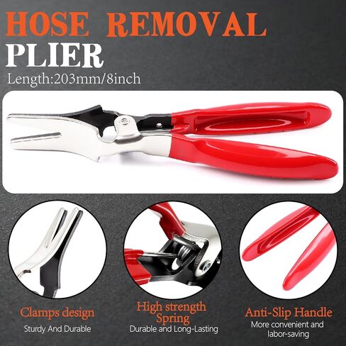 324Pcs 6-38mm Spring Band Hose Clamp Assortment Kit, 23 Sizes Black Pipe Clip for Fuel Line, Silicone Hose, Air Tube,Water Pipe Fasteners with Clamp Plier, Hose Removal Plier and Tweezers in Kuwait