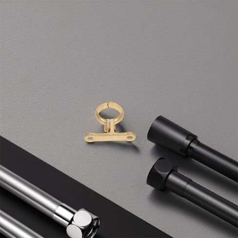 VILLCASE 2Pcs Brass Pipe Clamp for 22mm 3/4" PEX Pipes, Heavy Duty Tube Support Bracket with Wall Mounted Standoff, Wall or Ceiling Mount Hanger for Plumbing fixing, Wardrobe Rods in Saudi Arabia