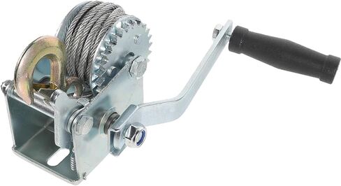 500LB Manual Hand Winch for Boat Trailers, Heavy-Duty Marine Puller with Gear Crank & Ratchet System, Small Portable Winch for Loading and Towing in Saudi Arabia