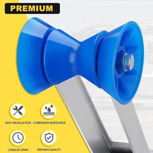 Adjustable Boat Trailer Winch Post with Roller, 1200Lbs Ratchet Winch, 8m, Universal Trailer Parts for Motorboats, Fishing Boats, Speedboats - Durable & Reliable in Saudi Arabia