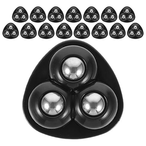 16pcs Self-Adhesive 360° Swivel Mini Ball Casters with Triple Steel Balls, Sticky Appliance Wheels for Kitchen Storage Bins, Furniture, and Office Equipment in Saudi Arabia