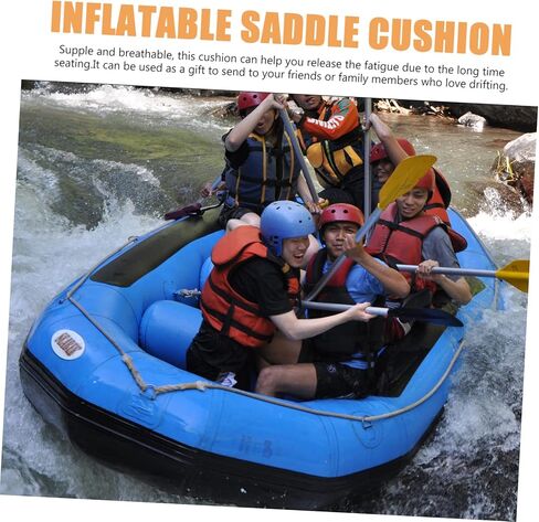 Totority Inflatable High Resilience Seat Pad for Boat and Drifting Breathable Outdoor Cushion Compact and Lightweight Design for Comfortable Seating During Water Sports Activities in Saudi Arabia