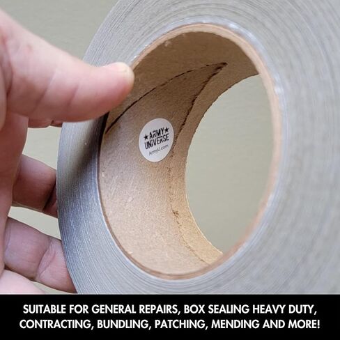 ARMYU Olive Drab Military Duct Tape AKA 100 Mile an Hour Tape, 9 mil Thick, 2" x 60 Yards US Made in Saudi Arabia