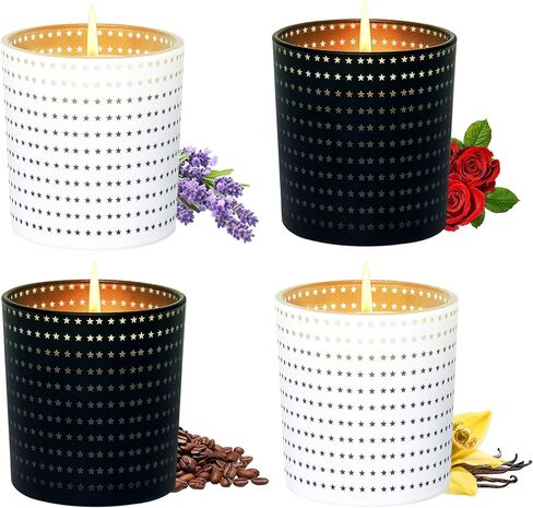 Candles for Home Scented, 6 Pack Aromatherapy Candle Gift Sets for Women, Nature Soy Wax Jar Candles 13.2oz 72h Burning Time, Cute Small Candle Set for Birthday Mother's Day Christmas in Saudi Arabia