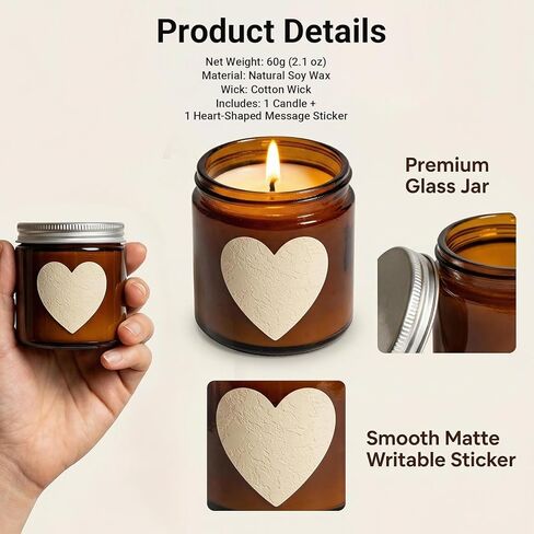 Housewarming Gifts for New Home – DIY Label Candle for Homeowners, First Apartment & Realtor Closing Gift – Customizable Funny Jar Candle, Gift Ready in Saudi Arabia