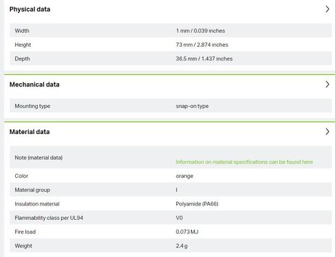 2pcs WAGO 2016-1292 End and Intermediate Plate 1.0 mm Wide Orange ​New in Kuwait