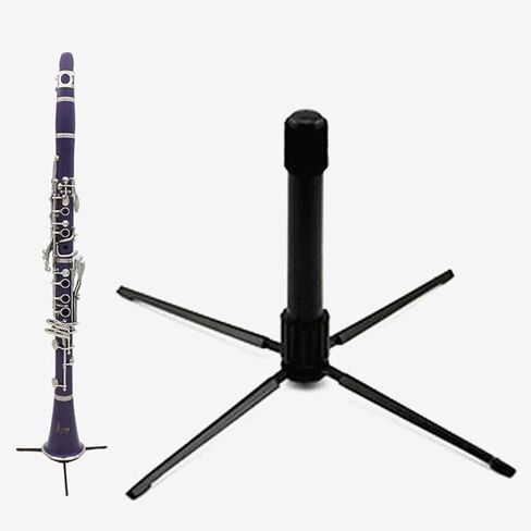 حامل فلوت وكلارينيت محمول قابل للطي، حامل آلات النفخ مع قاعدة ثابتة، رف عرض فلوت للمنزل، استوديو الموسيقى، والاستخدام الخارجي in Kuwait
