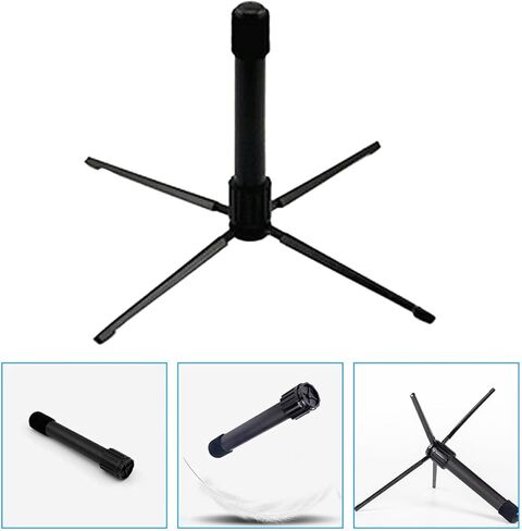 حامل فلوت وكلارينيت محمول قابل للطي، حامل آلات النفخ مع قاعدة ثابتة، رف عرض فلوت للمنزل، استوديو الموسيقى، والاستخدام الخارجي in Kuwait