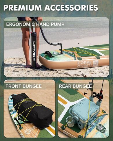 11'6"x35" Inflatable Paddle Board, 450lbs Extra Wide Stand Up Sup Board for Adults, Blow Up Paddleboard Kayak Non-Slip Stable Deck Boat for Yoga Fishing Surf in Saudi Arabia