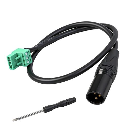 XLR to 3-pin Phoenix Cable XLR 3P Female to PHX3M NBKF/2EDG-5.08mm 3 Pin PCB Screw Terminal Block Adapter Connector Cord for Speakers Microphones - 45CM/1.47 FT in Kuwait