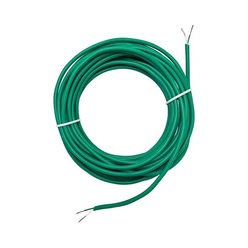 سلك حراري من النوع K AWG 24 عازل PVC مجدول عالي الحرارة (يصل إلى 1370 درجة مئوية/2500 درجة فهرنهايت) - لفة 10 ياردة (9 م) (177 بوصة/4.5 م) in Kuwait