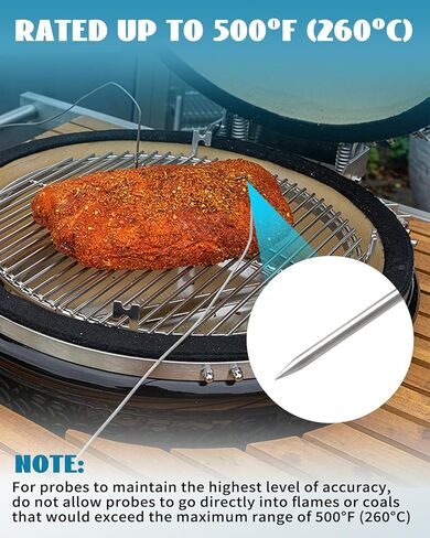 8 Foot Temperature Probe Fit for DynaQ/UltraQ/PartyQ/DigiQ/CyberQ Controls Food Premium Dishwasher Safe Temperature Probe in Saudi Arabia