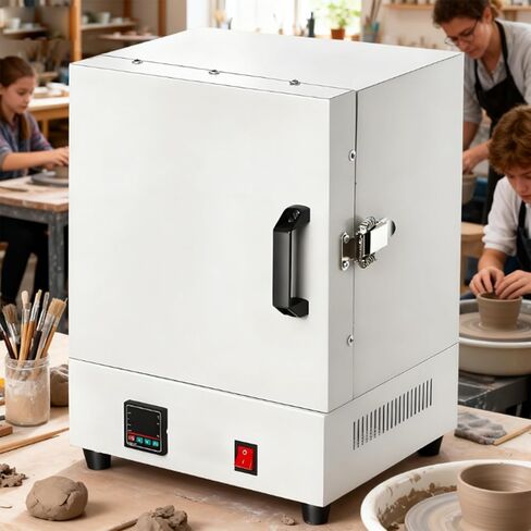 High-Temperature Muffle Furnace 2000W 110V for Jewelry Processing, 0-2192℉ Electric Laboratory Burnout Oven, Integrated High-Performance Furnace for Lab Use in Saudi Arabia