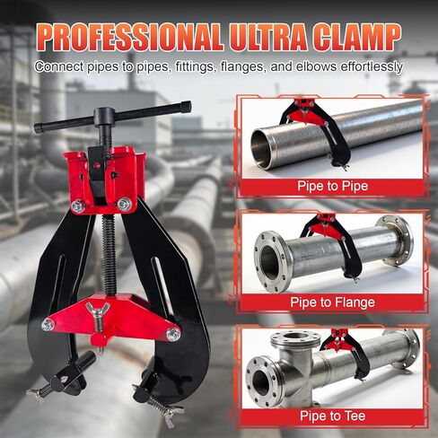 مشبك محاذاة الأنابيب شديد التحمل من 5 إلى 13 بوصة، مشبك لحام احترافي مع إصدار سريع in Kuwait