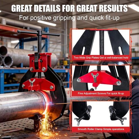 مشبك محاذاة الأنابيب شديد التحمل من 5 إلى 13 بوصة، مشبك لحام احترافي مع إصدار سريع in Kuwait