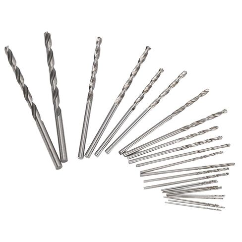 Hyuduo 25Pcs Micro Twist Drill Bit Set HSS Straight Shank Mini Drill Bits for Jewelry Watch PCB Crafts Wood Plastic Repair 0.53mm in Saudi Arabia