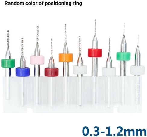 MiniDrill Bits 10pcs Carbide MicroDrill Bit Set 0.3-1.2mm MicroDrill Bit for PCB CNC Engraving and Metal Work (1 Piece Set) in Saudi Arabia