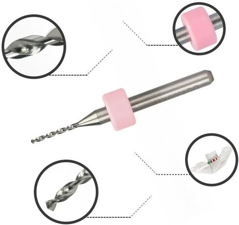 MiniDrill Bits 10pcs Carbide MicroDrill Bit Set 0.3-1.2mm MicroDrill Bit for PCB CNC Engraving and Metal Work (1 Piece Set) in Saudi Arabia