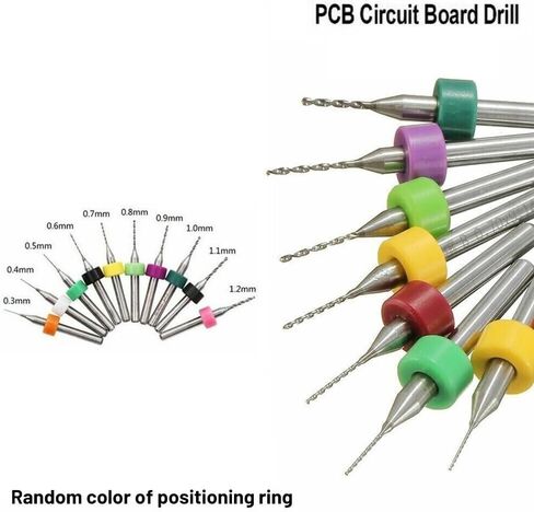 MiniDrill Bits 10pcs Carbide MicroDrill Bit Set 0.3-1.2mm MicroDrill Bit for PCB CNC Engraving and Metal Work (1 Piece Set) in Saudi Arabia