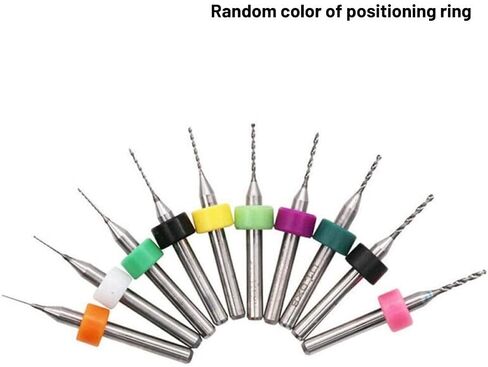 MiniDrill Bits 10pcs Carbide MicroDrill Bit Set 0.3-1.2mm MicroDrill Bit for PCB CNC Engraving and Metal Work (1 Piece Set) in Saudi Arabia