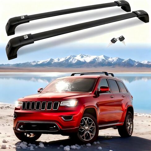 Heka 260 رطلاً على رفوف السقف المتقاطعة مناسبة لـ Grand Cherokee L 2021-2025 و Grand Cherokee WL 2022 2023 2024 2025. in Kuwait