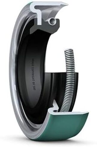 14977 Double Lip Oil Seal - Solid, 1.500 in Shaft, 2.328 in OD, 0.500 in Width, CRWA5 Design, Nitrile Rubber (NBR) Lip Material in Saudi Arabia