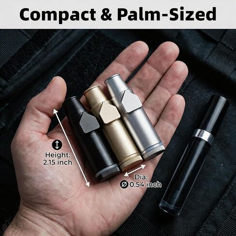 زجاجة OakMsOik OMO الجيل الثاني المقاومة للتسرب من SnufBullet Spice and Sweetener، محمولة للسفر للاستخدام في المطبخ فقط (ألومنيوم مؤكسد) in Kuwait