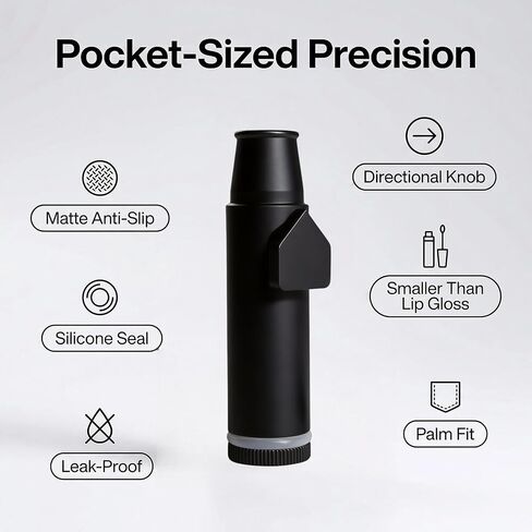 زجاجة OakMsOik OMO الجيل الثاني المقاومة للتسرب من SnufBullet Spice and Sweetener، محمولة للسفر للاستخدام في المطبخ فقط (ألومنيوم مؤكسد) in Kuwait