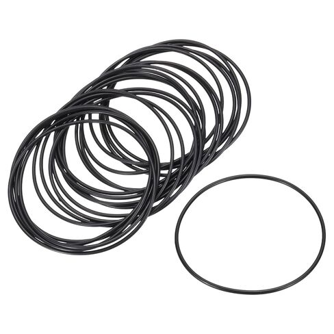 uxcell 20Pcs AS-037 O-Rings, Nitrile Rubber O-Rings 2-1/2" ID 2-5/8" OD 1/16" Width for Faucet Plumbing Machine Sealing Automotive Repair, Tail Cap Assembly, 70 Durometer, Black in Saudi Arabia